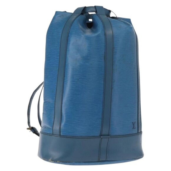 LOUIS VUITTON Epi Randonnee GM Shoulder Bag Blue M43085 LV Auth 148058 - Picture 2 of 16